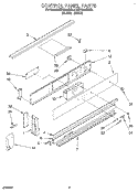 CONTROL PANEL, OPTIONAL Diagram and Parts List for KEDS200BBL1  KitchenAid Range