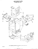 AIRFLOW Diagram and Parts List for ED25PSXRWR0  Whirlpool Refrigerator