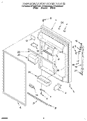 REFRIGERATOR DOOR Diagram and Parts List for ET19DKXDB01  Whirlpool Refrigerator