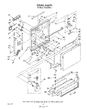 DOOR Diagram and Parts List for DU9000XR1  Whirlpool Dishwasher