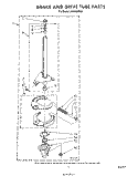 BRAKE AND DRIVE TUBE Diagram and Parts List for LA6300XPW6  Whirlpool Washer