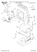 SECTION Diagram and Parts List for AD25BBK0  Whirlpool Dehumidifier