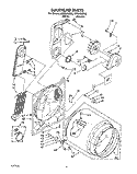 SECTION Diagram and Parts List for LER5638AN0  Whirlpool Dryer