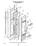 FREEZER DOOR Diagram and Parts List for KSRF36DTX01  KitchenAid Refrigerator
