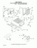 UNIT PARTS Diagram and Parts List for 6WSC21N4XW00  Whirlpool Refrigerator
