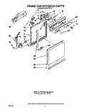 FRAME AND CONSOLE Diagram and Parts List for DU8770XY0  Whirlpool Dishwasher