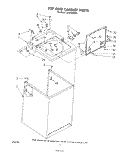 TOP AND CABINET , LITERATURE AND OPTIONAL Diagram and Parts List for LA6150XSW1  Whirlpool Washer