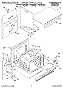 UPPER OVEN Diagram and Parts List for KEBS207BWH0  KitchenAid Wall Oven