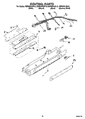 CONTROL PARTS Diagram and Parts List for KSRS25ILWH13  KitchenAid Refrigerator