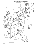 CONTROLS AND REAR PANEL Diagram and Parts List for LA7899XPW3  Whirlpool Washer