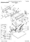 TOP AND CONSOLE, LIT/OPTIONAL Diagram and Parts List for KGYE679BBL1  KitchenAid Dryer