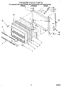 Part Location Diagram of WP1106862 Whirlpool Door Shelf End Cap