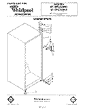 CABINET Diagram and Parts List for ET12PCXLWR0  Whirlpool Refrigerator