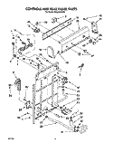 CONTROLS AND REAR PANEL Diagram and Parts List for RAL6245AG0  Whirlpool Washer