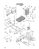UNIT Diagram and Parts List for 3XARG484WP03  Whirlpool Refrigerator
