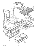 SHELF, LIT/OPTIONAL Diagram and Parts List for ET22PKXYN00  Whirlpool Refrigerator