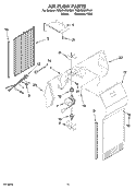 AIR FLOW PARTS Diagram and Parts List for 7GS6SHEXPL01  Whirlpool Refrigerator