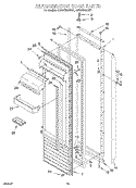 REFRIGERATOR DOOR Diagram and Parts List for KSSS48QDX04  KitchenAid Refrigerator