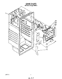 LINER Diagram and Parts List for ET16XK1MWR3  Whirlpool Refrigerator