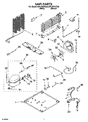 UNIT PARTS Diagram and Parts List for ET8LFKXKQ06  Whirlpool Refrigerator