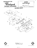 CONSOLE Diagram and Parts List for GSHF7804W0  Whirlpool Dishwasher