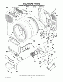 BULKHEAD PARTS Diagram and Parts List for WGD9450WW0  Whirlpool Dryer