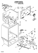 LINER PARTS Diagram and Parts List for ER2MHKXPL03  Whirlpool Refrigerator