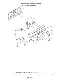 CONTROL PANEL Diagram and Parts List for RF3000XVW2  Whirlpool Range
