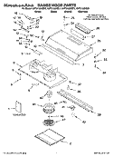 RANGE HOOD PARTS Diagram and Parts List for KHTU100KWH1  KitchenAid Range Hood