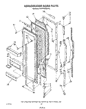 REFRIGERATOR DOOR Diagram and Parts List for KSRF26DSWHY0  KitchenAid Refrigerator