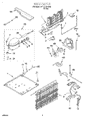 UNIT, OPTIONAL Diagram and Parts List for RT18ECRHW00  Roper Refrigerator
