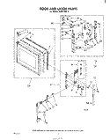 DOOR AND LATCH Diagram and Parts List for RJM77001  Whirlpool Microwave