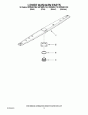 LOWER WASHARM PARTS Diagram and Parts List for WDF530PAYT0  Whirlpool Dishwasher