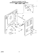 Part Location Diagram of 9751354 Whirlpool Panel, Rear Cover