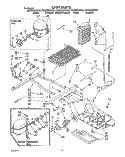 UNIT Diagram and Parts List for ED22DWXTG04  Whirlpool Refrigerator