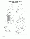 LOWER UNIT AND TUBE PARTS Diagram and Parts List for KSSO36FTX03  KitchenAid Refrigerator