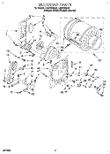 BULKHEAD Diagram and Parts List for LGR7646AZ2  Whirlpool Dryer