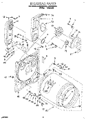 BULKHEAD Diagram and Parts List for LGR5638AN2  Whirlpool Dryer