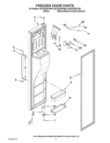 FREEZER DOOR PARTS Diagram and Parts List for KSC23C9EYW00  KitchenAid Refrigerator