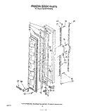 FREEZER DOOR Diagram and Parts List for ED19HKXRNR0  Whirlpool Refrigerator