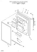 REFRIGERATOR DOOR Diagram and Parts List for GT19DKXGN00  Whirlpool Refrigerator
