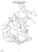 LOWER OVEN Diagram and Parts List for KEBI271BBL3  KitchenAid Wall Oven