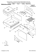 SECTION Diagram and Parts List for KEWD105HBL0  KitchenAid Warming Drawer