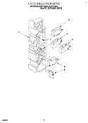 LATCH BOARD Diagram and Parts List for MHE11RDB0  Roper Microwave