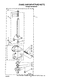 BRAKE AND DRIVE TUBE Diagram and Parts List for KAWE560WAL1  Whirlpool Washer