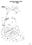 CONTROL PANEL PARTS Diagram and Parts List for JEACS50SL4  Whirlpool Ice Maker