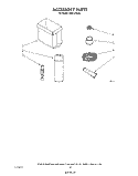 ACCESSORY Diagram and Parts List for KUCS180S1  KitchenAid Trash Compactor