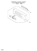 Part Location Diagram of 8300478 Whirlpool Control Panel - Black