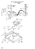 MACHINE BASE Diagram and Parts List for 7RAS4222EW0  Whirlpool Washer
