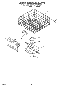 LOWER DISHRACK PARTS, OPTIONAL PARTS Diagram and Parts List for DU948PWPQ1  Whirlpool Dishwasher